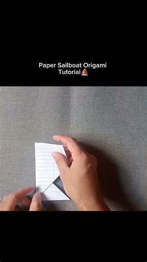 Paper Sailboat Origami Tutorial⛵ #shorts