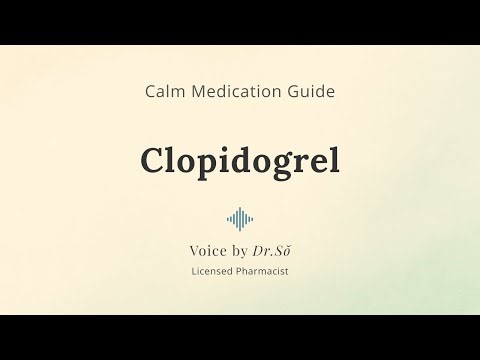 Clopidogrel (Plavix) Explained — Calm Blood Thinner & Stroke Prevention Guide in 2 Minutes (Dr. Sŏ)