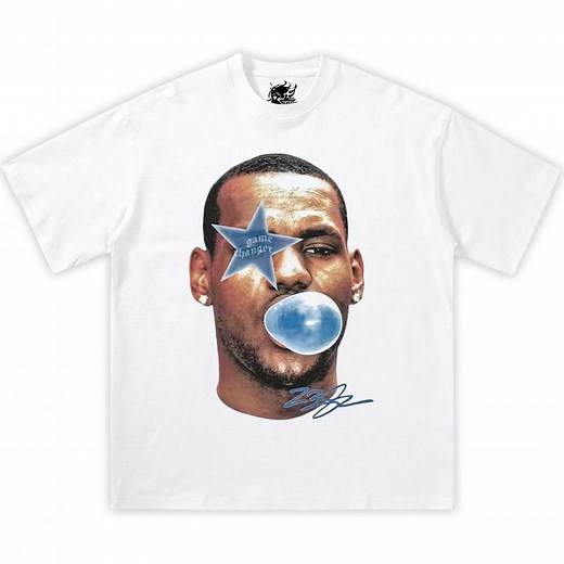 Lebron James Bubble Gum Blue Boxy Cotton Tee Shirt, Y2k, Streetwear, Basketball, Graphic Tee, Oversized, Tshirt, Kids, Fan, Gifts, Christmas - Etsy
