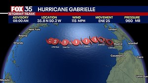 National Hurricane Center: Hurricane Gabrielle to slam Azores; dangerous swells to impact U.S. East Coast