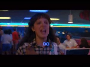 Eleven hits Angela with a roller skate// season 4