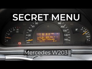 Mercedes Benz W203 Secret Menu | Check Oil Level