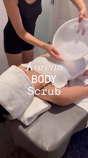 SoJo Spa Club on Instagram: "SoJo Spa Club’s authentic Korean Body Scrub will leave you with your softest skin ever. These scrubs will exfoliate every inch (and we do mean every inch) of you! This service remains a guest favorite for it’s incredible results 👶🐬🥛☺️🧼"
