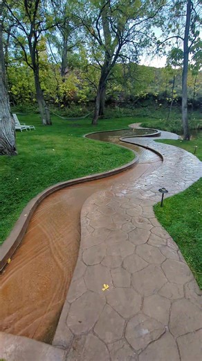 The Watercress Springs in a soft October rain. Moab Springs Ranch. | Moab Springs Ranch