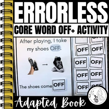 OFF Errorless Adapted Book | Everyday Concepts| Real Images | Special Education