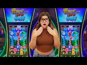 Las Vegas Premiere of the NEW Huff N' Triple Puff Slot Machine!!