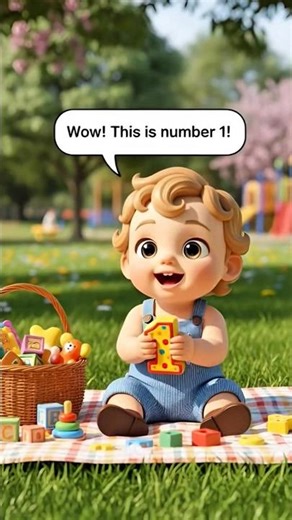 Baby Learns Numbers 1-4 | Fun Counting for Kids #shorts #rhymes #songs #kids