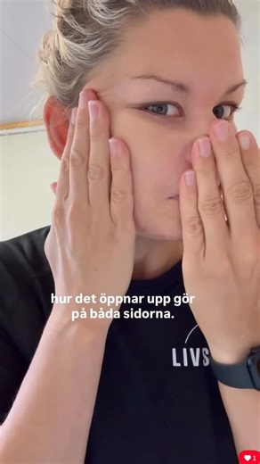 Therese | Lymfhälsa | Frihet | on Instagram: "🤧 tips…. Är du en sån som jag som vid en förkylning känns som hela huvudet ska sprängas av allt snor… du låter som en groda och undrar vart kommer allt snor ifrån? 😅 Då har du här min absoluta favorit övning 💯 Pröva 👋🙋‍♀️🙌"