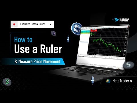 How to Use MT4 Ruler in Charts for Price Change | MT4 Tutorial