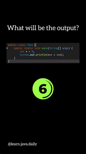 Guess the output@learnJavaDaily👩‍💻#learnjava #java #programming #coding #developer #youtubeshort