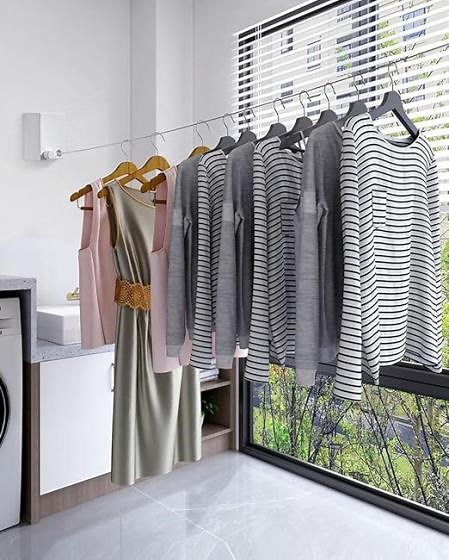 Retractable Clothesline for Outdoor and Indoor