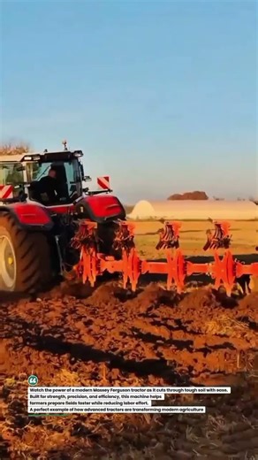 Massey Ferguson High-Power Tractor in Action | Smart Farming Power #Tractor #Farming #AgriTech