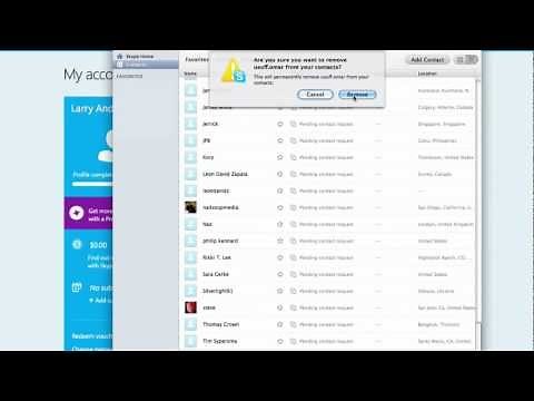 How to Remove Contacts from Skype
