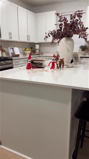 What I Simply Love on Instagram: "🚨ELF CAUGHT IDEA 🚨 We caught Buddy on camera AGAIN! 😜 This one is for sure my kids favorite so far and had them all laughing so hard! This one requires two people, but it’s such a fun way to help keep the elf magic strong! Make sure the angle you take the video doesn’t show the other person at all, and make it a quick one! A cereal box was the easiest, but you can also do this with a large bag of chips too! ☺️ SAVE and TAG a friend who needs some more easy el