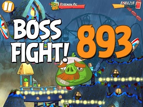 Angry Birds 2 Boss Fight 125! Foreman Pig Level 893 Walkthrough - iOS, Android