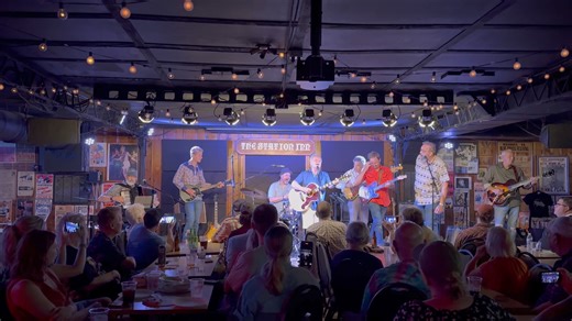 Elizabeth at the The French Family Band show at Station Inn on 6-25-24 with Jeff Taylor, Sonny French, Mike Rogers, Joe Reed, Stuie French, Ben Isaacs, and Tommy Emmanuel. | Jimmy Fortune