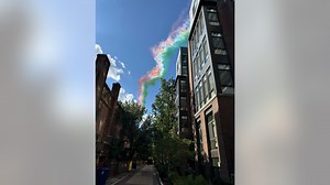 WATCH: Italian Air Force's 'Frecce Tricolori' flies over DC Wednesday afternoon
