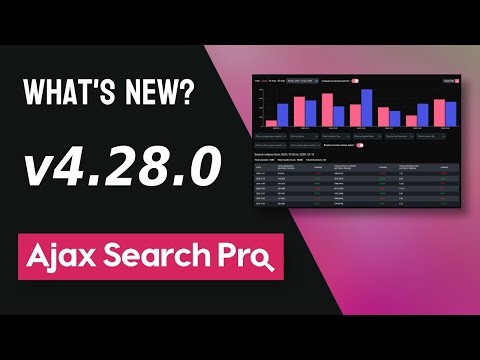 Ajax Search Pro version 4.28.0 changelog