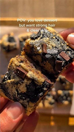 Eat your hair care: Black Sesame Swirl Blondies 🖤