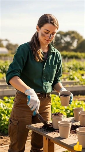 Easy biodegradable pots you can make at home 🪴♻️ #gardening #cardboard #spring #planting
