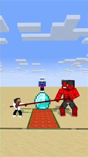 HELP Herobrine! 😭 Herobrine vs The GIANT Red Beast! 🔥