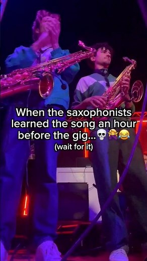 The worst mistake you could make... 💀 #musician #saxophone #fail #livemusic #bassist #drummer