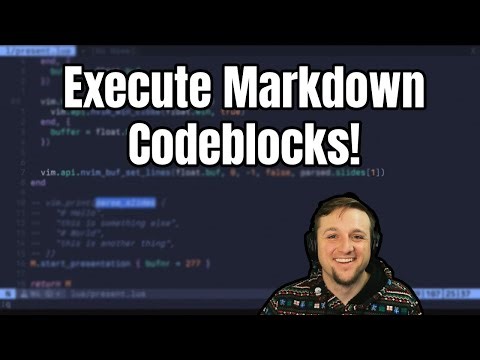 Neovim Plugin From Scratch: Executing Markdown Blocks LIVE (Part 7)