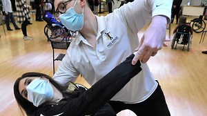 Wheelchair ballroom dancing