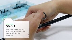 Rod Repair Kit 40pcs Fishing Rod Tip Guide Repair kit Single Leg Ceramic Ring Fishing Pole Eyelets Replacement Kit