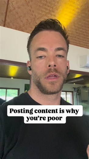 Tanner Chidester - Business Consultant on Instagram: "If you’re broke DO NOT POST another single piece of content that nobody sees. That’s not the path to wealth. 5 likes from your mom, gf, and friends isn’t gonna move the needle."