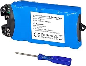 3000mAh 21.6V XFBT620 Battery Replacement for Shark IX140 IX141 IX141H IX142 IZ140 IZ140C IZ141C IZ142 UZ145 Cordless Vacuum Cleaners