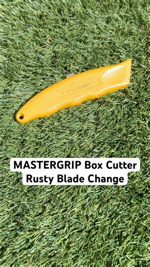 MASTERGRIP Box Cutter Rusty Blade Change | Oddly Satisfying ASMR Sounds | DIY Utility Knife Razor