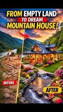 Mountain Cottage Build | Full Construction Timelapse #shorts#construction#timelapse #dreamhouse