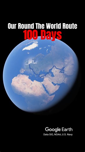 Our Round The World Route So Far ... 100 Days Completed!