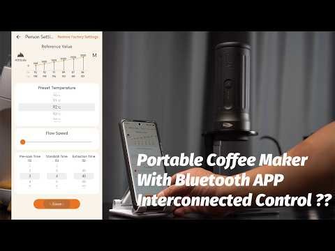 IKAPE Potable coffee maker K2 pro, with 58mm bottomless basket and bluetooth app