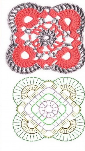 10 FREE Unique Crochet Squares Patterns FREE Diagrams #crochet #crochê #크로셰 뜨개질