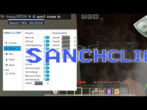 Modmenu 1.20.51 SANCHCLIENT|Minecraft bedrock Hack Client