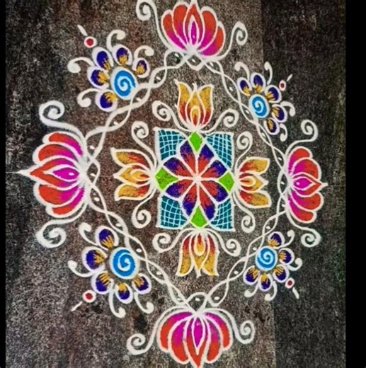 13 *1 dots #rangoli🌸 #dialyrangoli #shorts 🪷