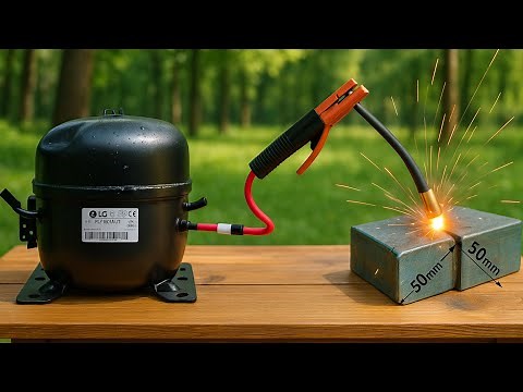DIY: Fridge Compressor Turned into a Super Strong Welding Machine
