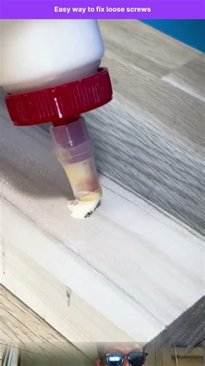 easy way to fix loose screws