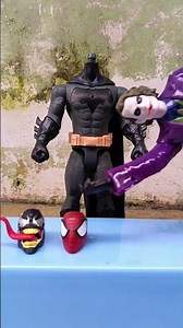 Joker choose Venom head for Batman, and it turned out to be funny #marveltoys #batman #joker