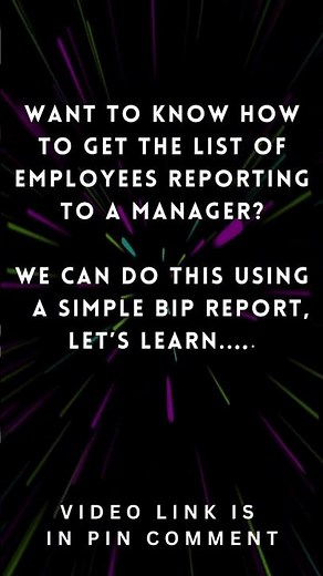 How to Create a BIP Report in Oracle Fusion to Get List of Employees Reporting to a Specific Manager