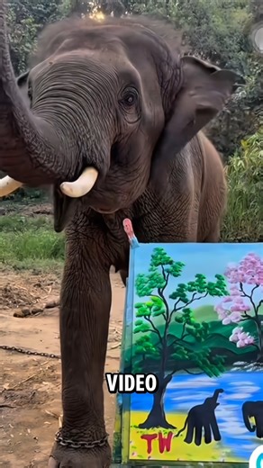Elephants can paint! This is how their brain works.