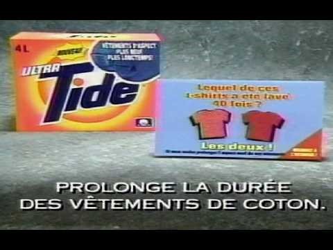 publicité Tide 1994 - Marie-Josée Taillefer