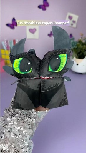 How to make paper dragon |Origami Toothless idea #crafts #papercraft #dragon #howtotrainyourdragon