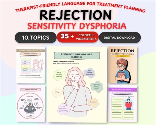 Rejection Sensitivity Dysphoria Worksheets: Emotional Regulation Toolkit (digital Download) - Etsy Canada