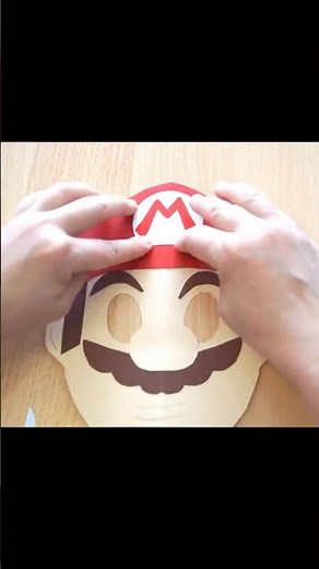 #Super Mario Maske basteln How to make Super Mario Mask DIY как сделать маску