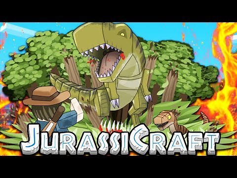 HOW TO TRAIN A T-REX - MODDED MINECRAFT DINOS JURASSIC PARK #1 | JeromeASF