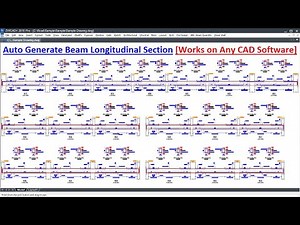 Auto Generate Beam Longitudinal Section in CAD