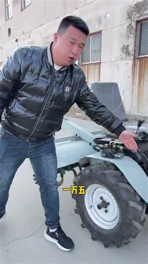 #Small four-wheeled tractor #35 horsepower rotary tiller #Agricultural tractor #Ploughing machine